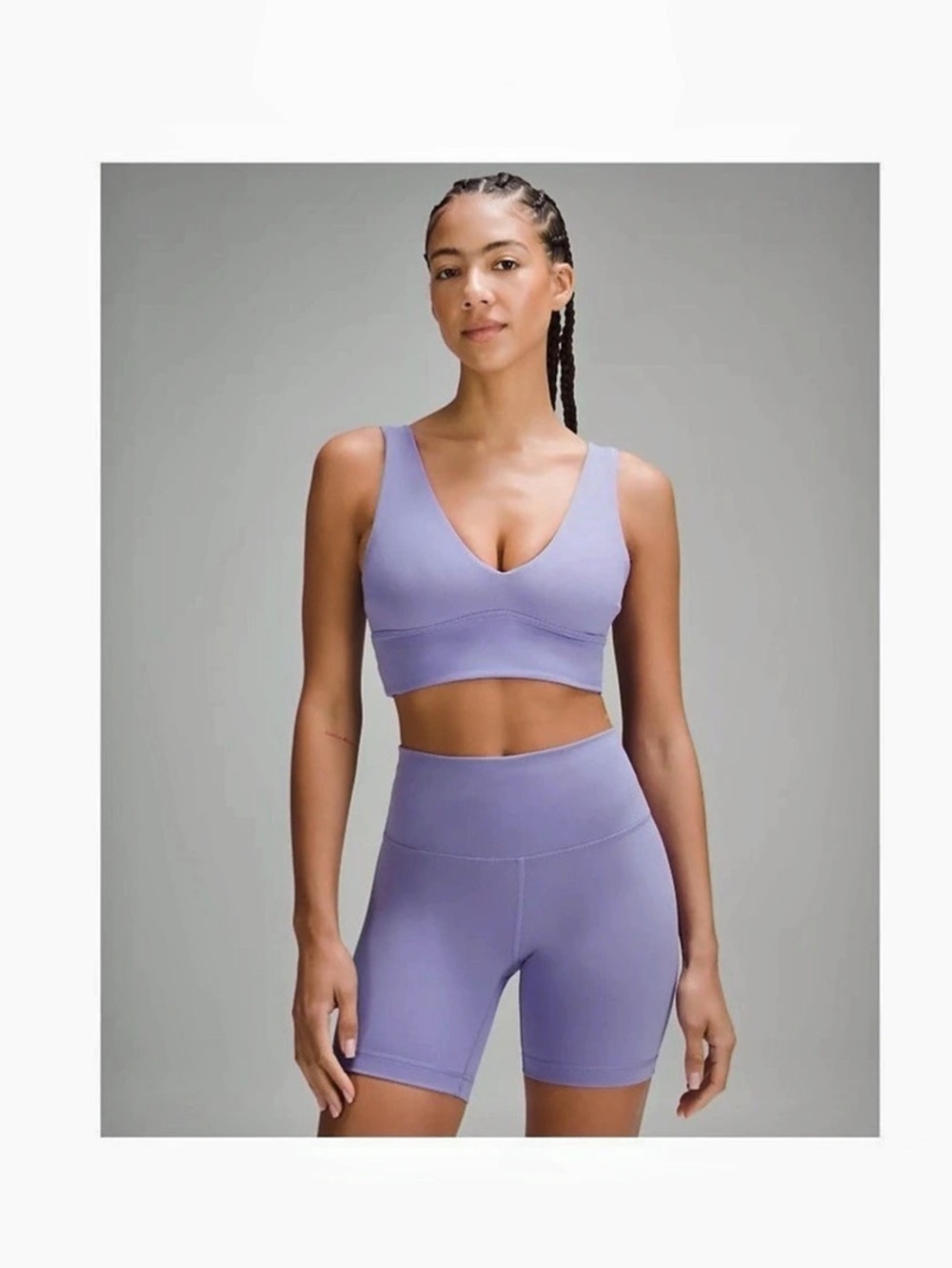 lululemon Align V-Neck Bra - Dark Lavender- 8